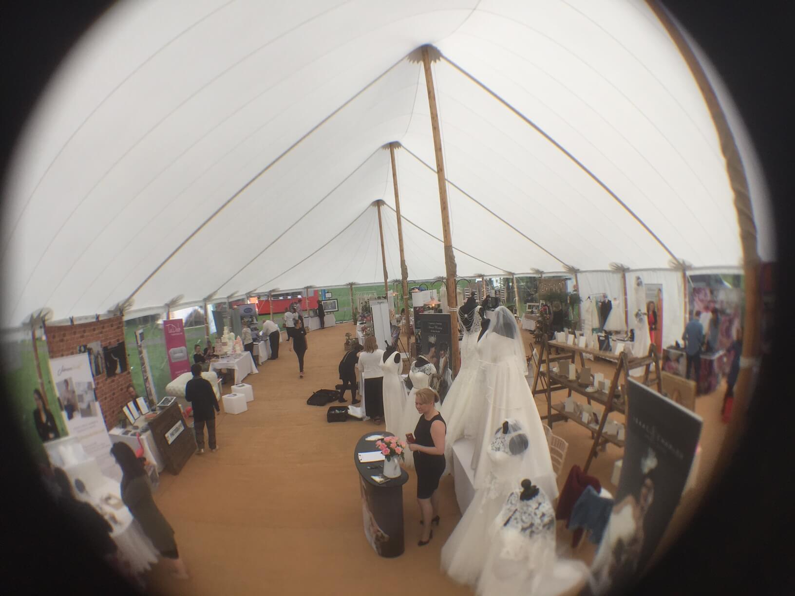 inside the main marquee at wedstival 2016 brides up north